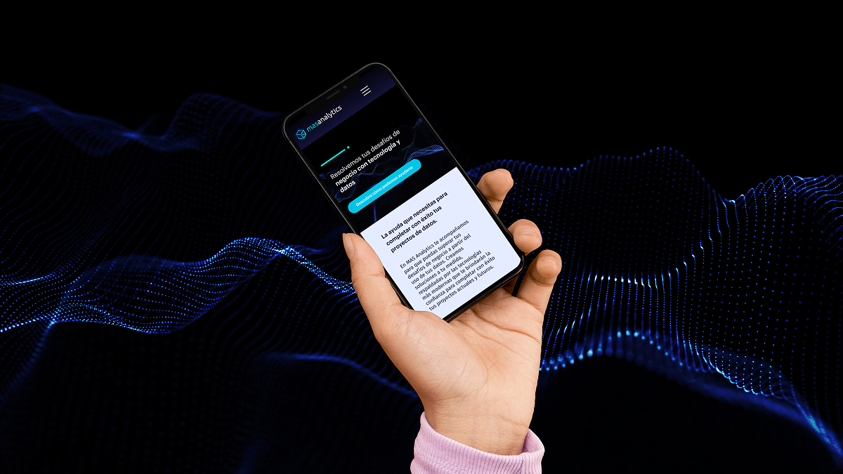 Mas Analytics Landing Page - Hero